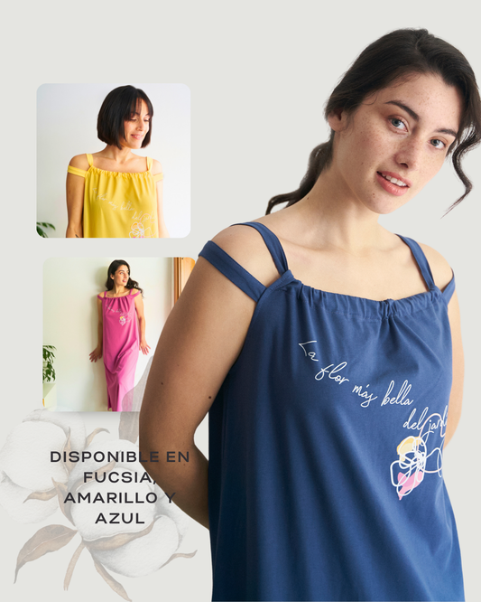Camisón largo 'La flor más bella'