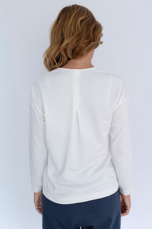 Homewear / Pijama Fluido Nature Camiseta blanca