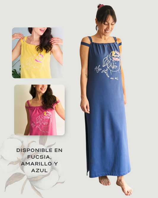 Camisón largo 'Algo florece en mí'