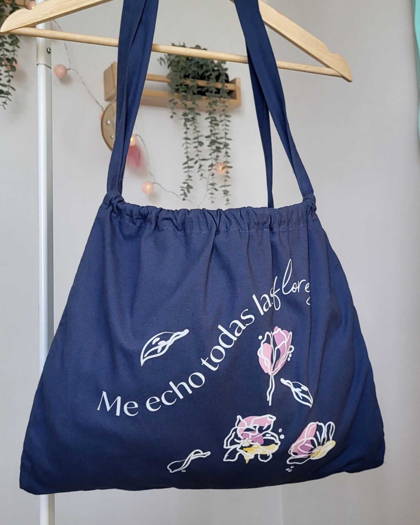 Bolso loneta 'Me echo todas las flores'