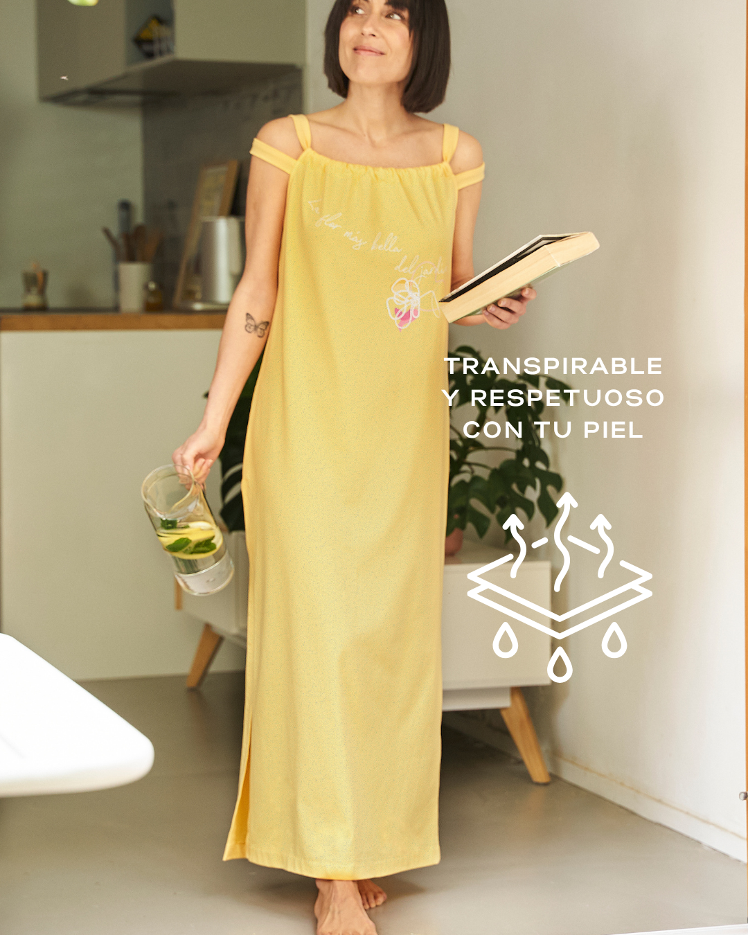 Camisón largo 'La flor más bella'