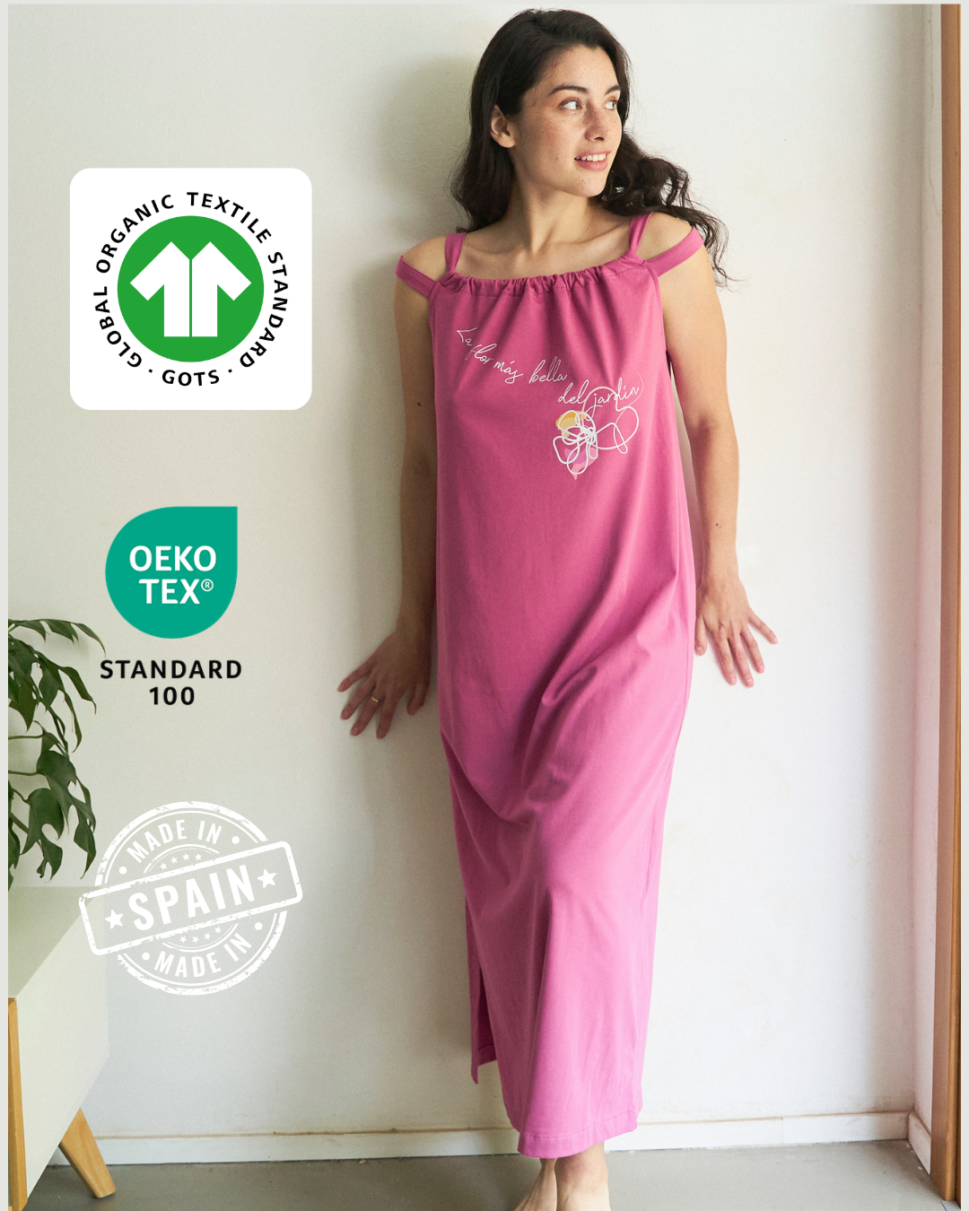 Camisón largo 'La flor más bella'