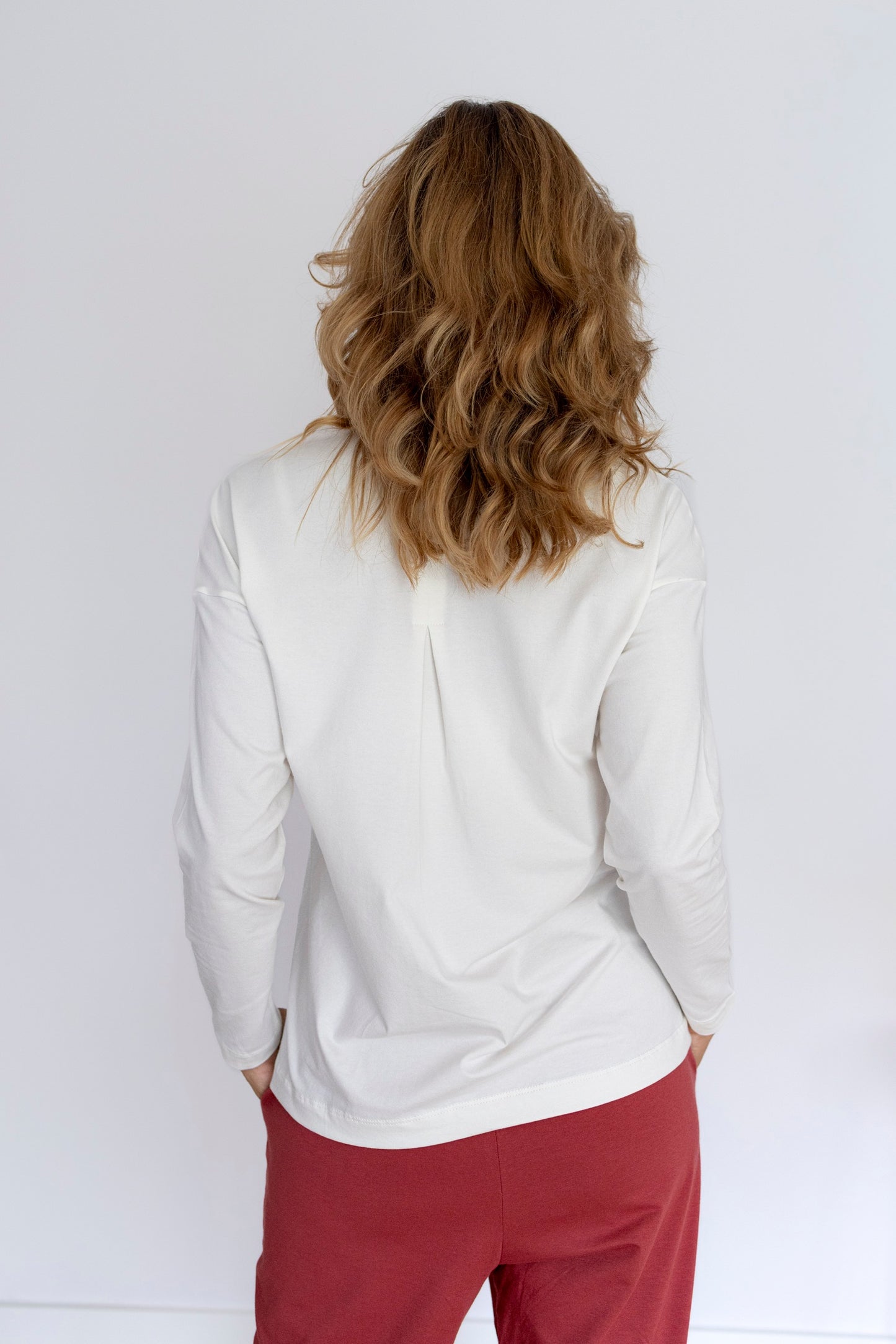 Homewear / Pijama Fluido Nature Camiseta blanca