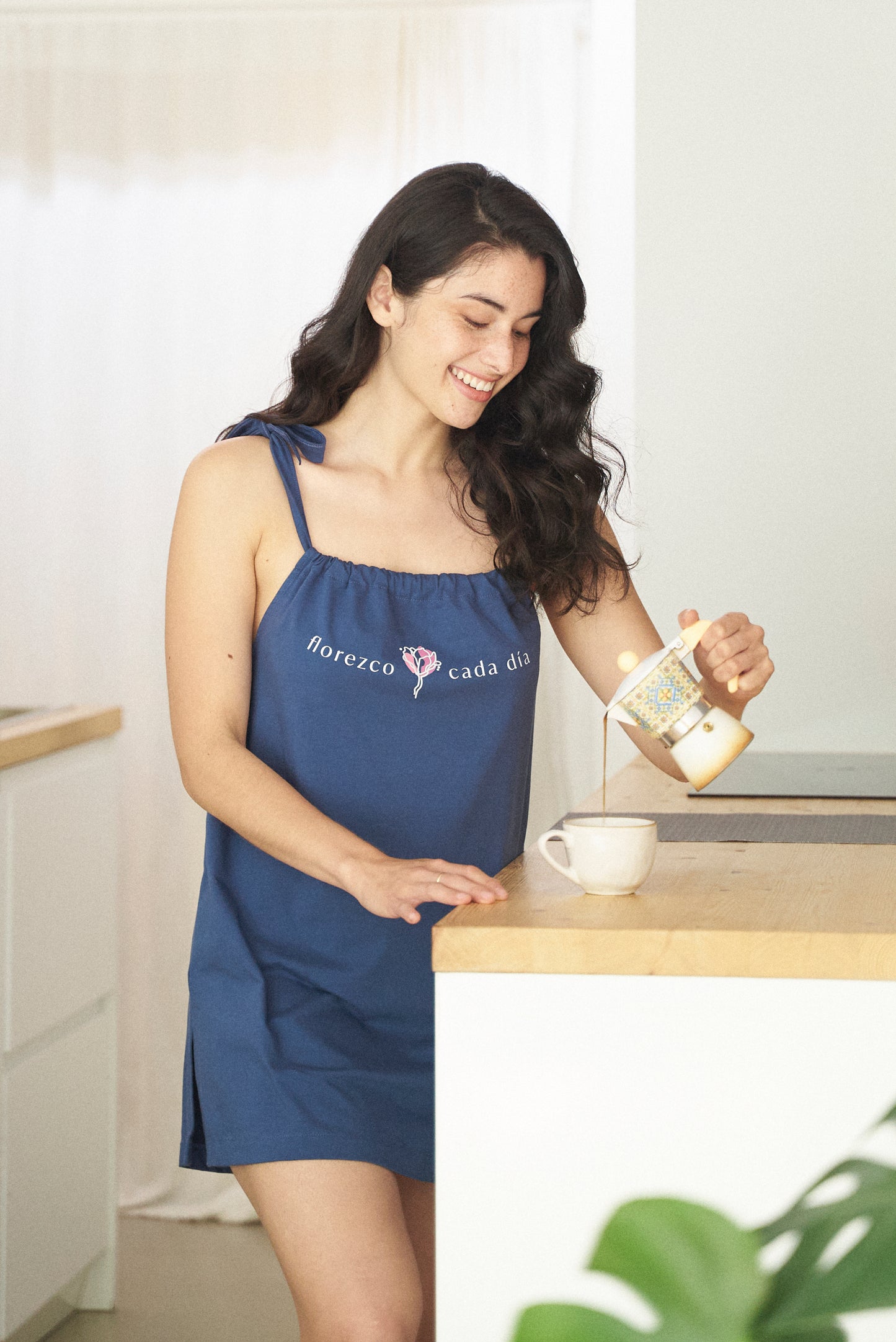 Camisón corto 'Florezco cada día'